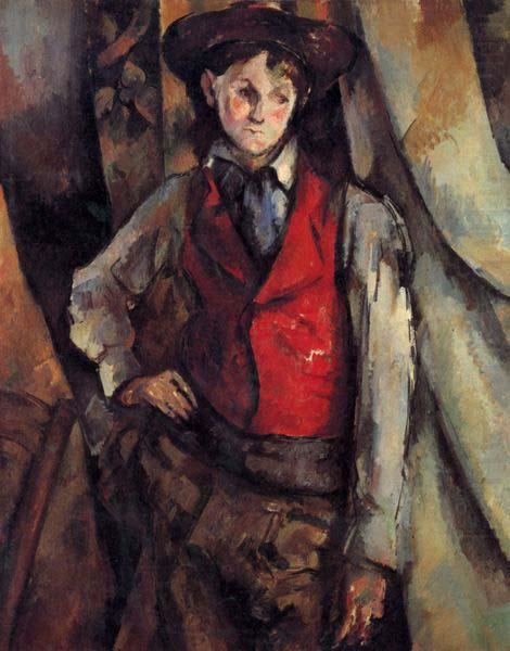 Paul Cezanne Boy in a Red Vest china oil painting image